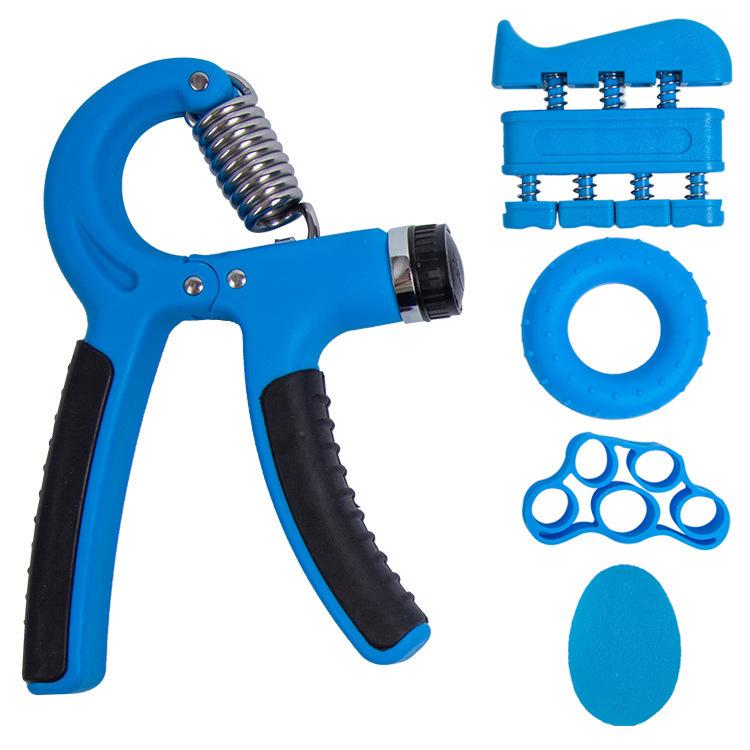 Hand Grip Strength Trainer Set: 5-Piece Kit for Finger Exercise, Rehabilitation, and Muscle Building