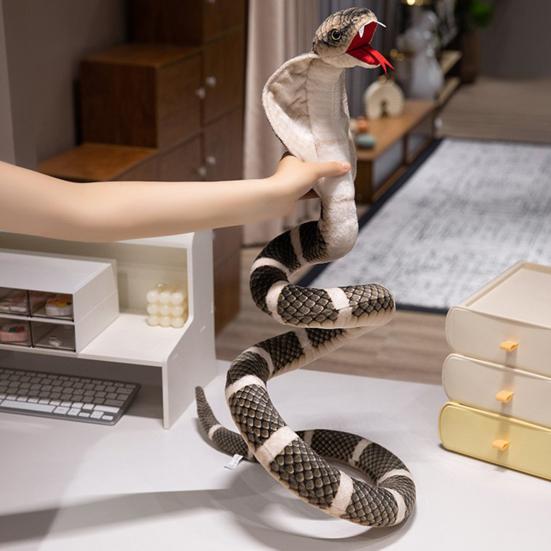 Плюшевая змея кукла игрушка реалистичная мягкая змея фигурка мягкая змея плюшевые игрушки дикие животные игрушка розыгрыш прикол подарок для детей взрослых