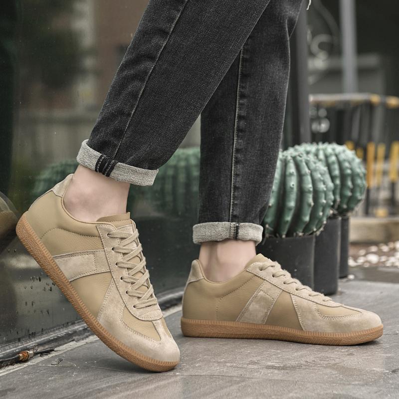 Four Seasons Genuine Leather Vulcanize Walking Shoes All-match Male Tenis Masculino Sneakers Classic Trendy Mens Casual Shoes