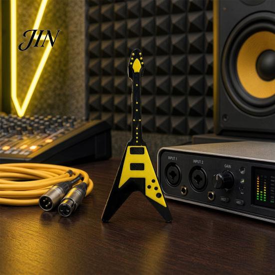 High-quality Resin Holder Guitar Picks Holder, Double Side Shape Display Decorative Bedroom Ornament Pick Storage Rack for Players And Music