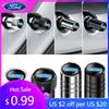 Car Sticker 4pcs Car Wheel Air Valve Stem Cover Caps For Ford Focus Fiesta Ranger Mondeo Escort Falcon Flex S-MAX Kuga Mustang A