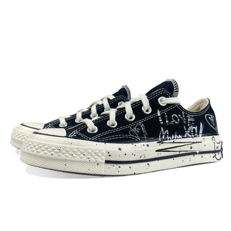 Converse 1970-е All Star Нескользящие Износостойкие Нескользящие Износостойкие Низкие Кеды Унисекс 162058C(Команда76-)