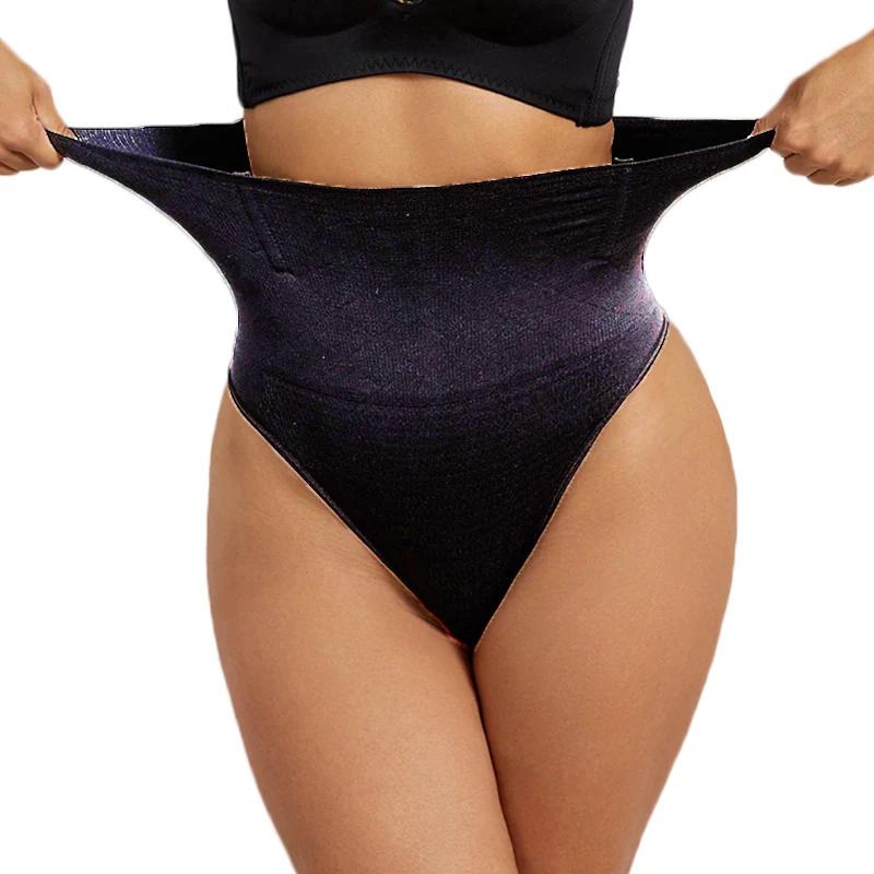 Women High Waist Thong Body Shaper Butt Lifter Shapewear Underwear