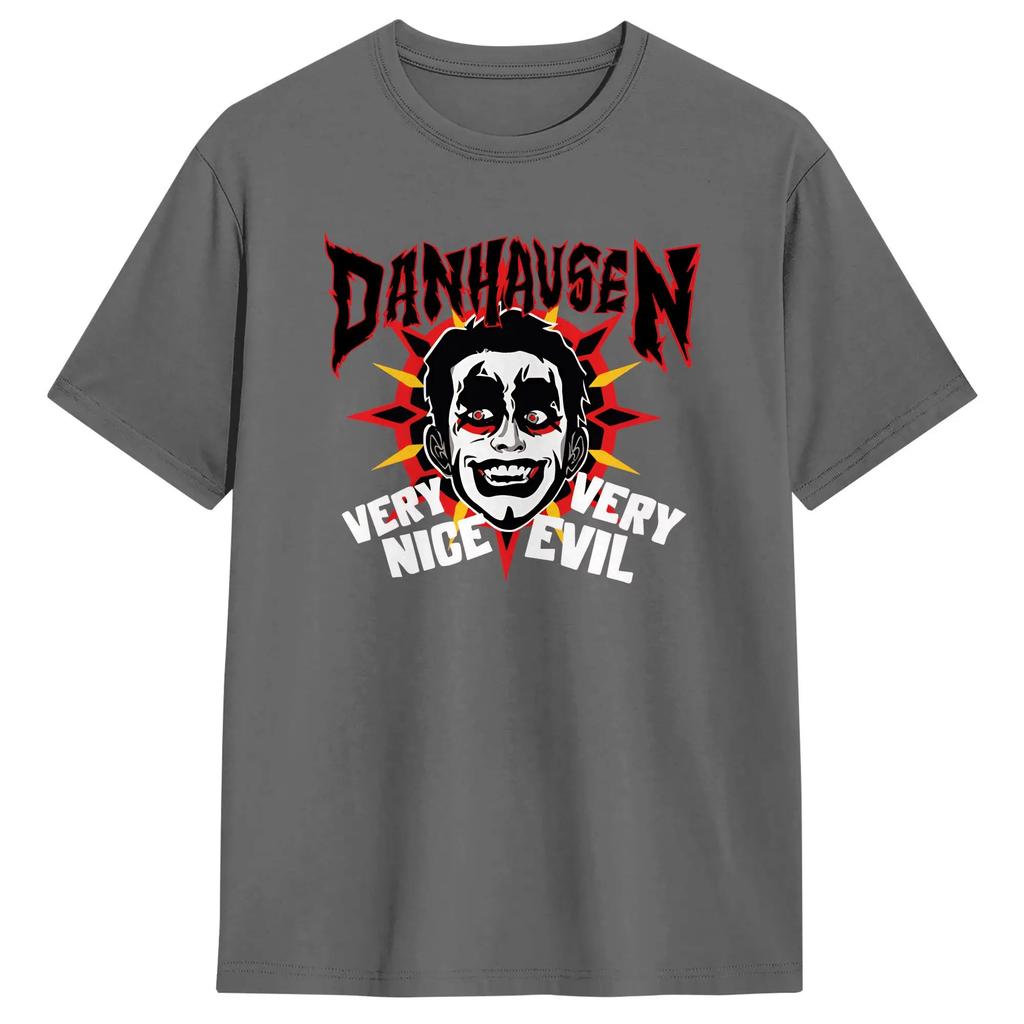 Very Nice Very Evil Danhausen Wrestling T-Shirts for Men Humorous Cotton Tees Crewneck Short Sleeve T Shirts Printing Clothes