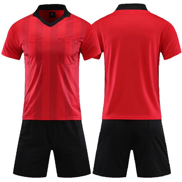 Профессиональная мужская футбольная арбитрская форма, мужская одежда с отложным воротником, футбольная арбитрская куртка с короткими рукавами и тремя карманами