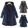 Newly Designed Coats for Women Ladies Long Woolen Coat Ethnic Hooded Long Sleeve Outwear Winter Parkas Casual Jacket