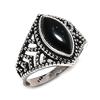 Black Onyx Gemstone 925 Sterling Silver Jewelry Ring Size 10
