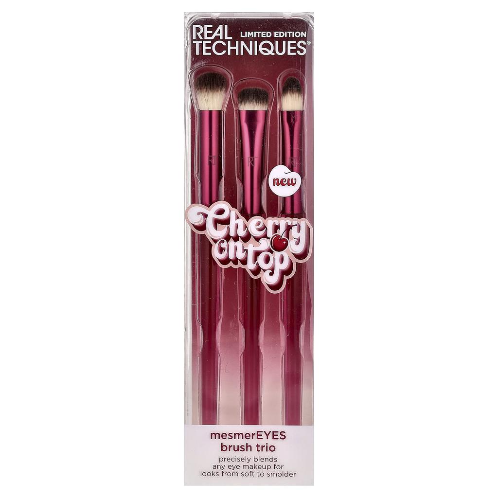 real techniques Cherry On Top MesmerEeyes Brush Trio, 3-Piece Set
