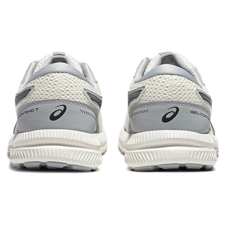 Asics Gel-Contend 7 Удобные Универсальные Тканевые Прочные Дышащие Кроссовки с Низким Верхом для Бега Женские кроссовки Серый Белый 1012B540-102