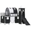 Kids Loft Bed Black 80 x 200 cm Metal
