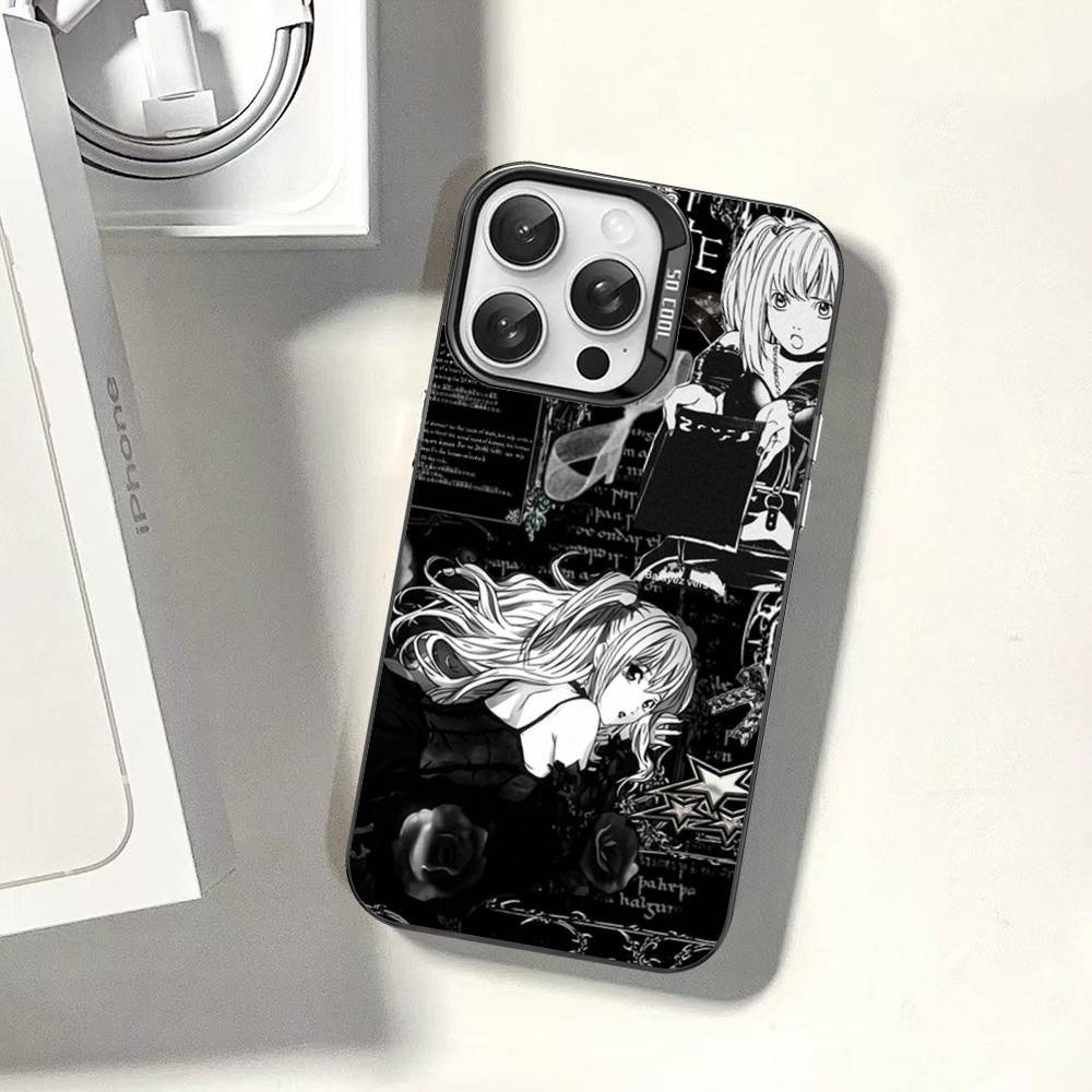 D-Death Note Phone Case For IPhone 17 16 15 14 11 12 13 Pro Max Plus Pro Colored Silver Cover