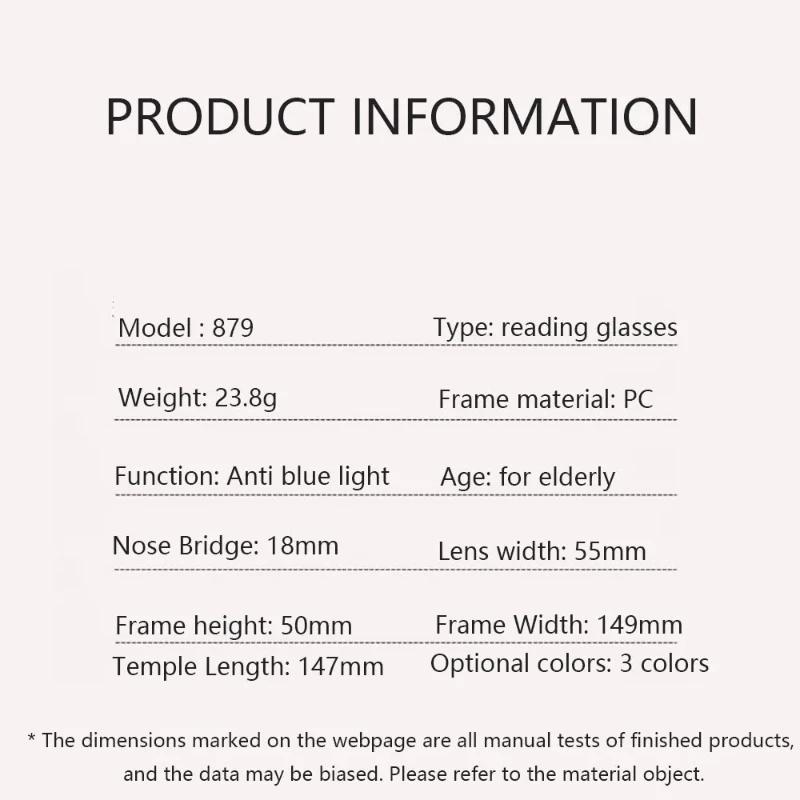 Personalized Retro Color Blocked Cat Eye Presbyopia Glasses New Fashionable High-Definition Anti Blue Light Glasses Unisex