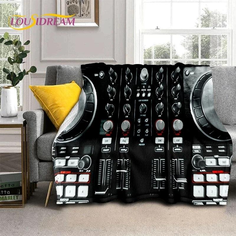 3D Виниловая пластинка Музыка DJ Экранная Лента Мягкие Одеяла, Согревающие Плед Уютное Одеяло для Пикника Кроватей Дивана Дома Спальни