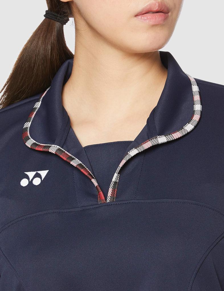 Трикотажная рубашка Kiraku, которая впитывает пот и быстро сохнет, подходит для ухода за больными и медицинского использования, с круглым воротником и нагрудной пластиной CY303 88 Navy Japan 4L to