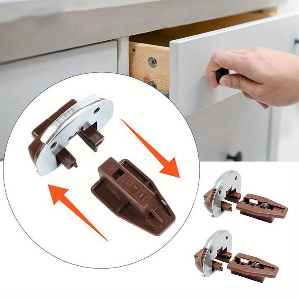 2 комплекта ящиков, совместимых с моделью Rite-Trak II, коммерческого стиля, с металлической задней стенкой и роликом-ограничителем для ящика комода, шкафа, прикроватной тумбочки