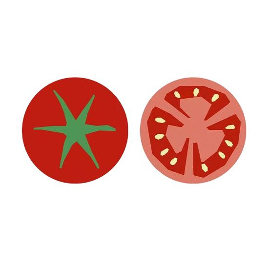 Car Water Coaster 2.36inch Universal Non-Slip Coaster Car Cup Holder Coaster Double-Sided Fruit Design
