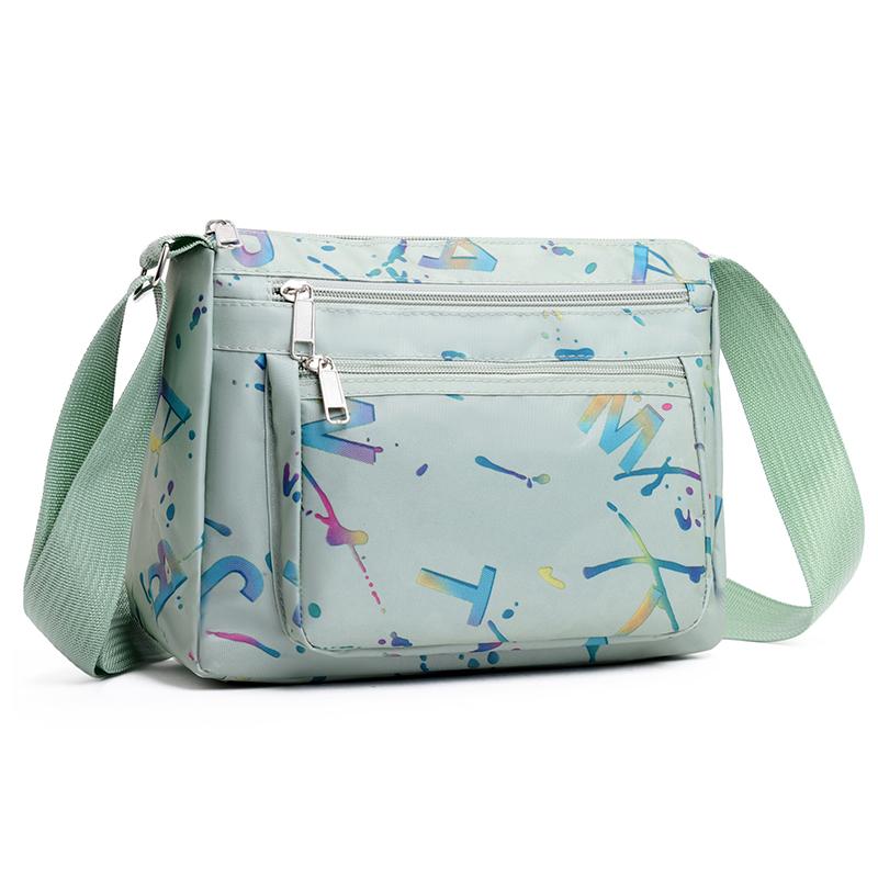 Модная женская сумка-мессенджер с несколькими карманами, высококачественная прочная тканевая сумка, женская легкая нейлоновая сумка через плечо для женщин