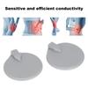 2 шт. Электродные подушечки диаметром 65 мм / 2,56 дюйма, круглые силиконовые подушечки для электрического аппарата для похудения TENS