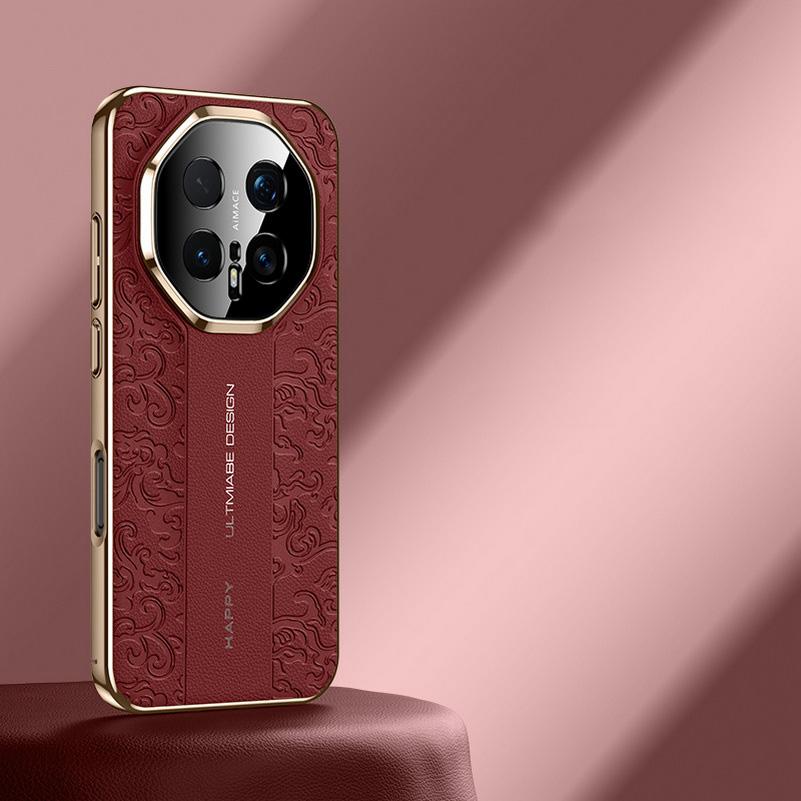Чехол с тиснением «Благоприятное облако» из кожи для Honor Magic8 Pro magic 8, тонкий, с покрытием, защитная крышка