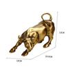 Light Luxury Wall Street Bull Statue Feng Shui Stock Market Mascot Sculpture  Children