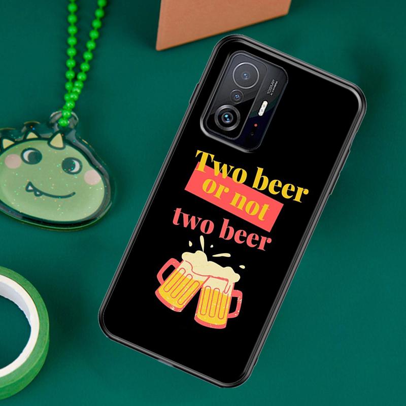 Beer Alcohol Case For POCO F5 X5 X3 Pro X4 F4 GT F3 M5s C40 Cover For Xiaomi 13 12 Lite 11T 12T Pro 12X