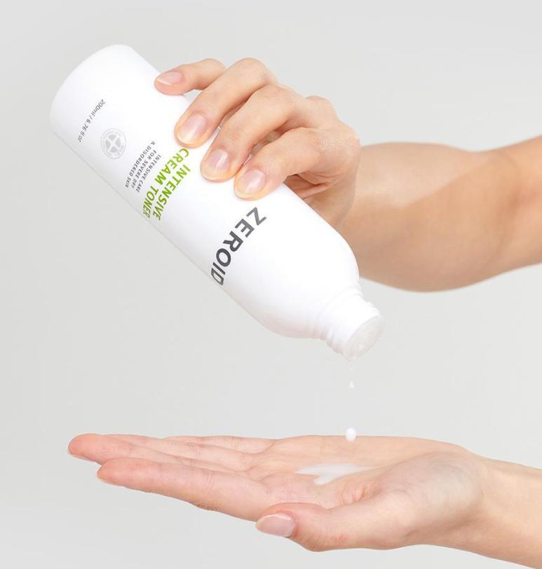 ZEROID Интенсивный крем-тонер 200 мл – Насыщенный увлажняющий тонер для чувствительной и сухой кожи