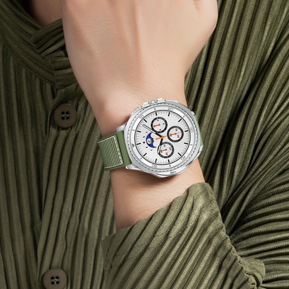 Нейлоновый+Силиконовый ремешок для samsung Galaxy watch 8/8 classic Ремешок 40мм 44мм Композитный браслет correa Galaxy watch ultra 2025 47мм