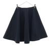 YOKO CHAN Midi Length Flare Skirt 36 Navy Women Used