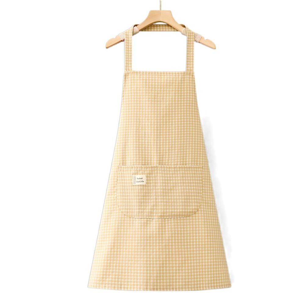 Breathable Pure Cotton Apron Portable Cooking Apron Work Clothes Gardening Apron Adult