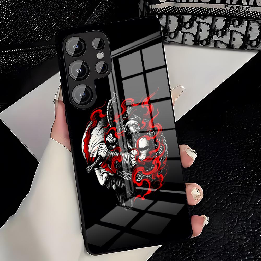 Чехол для телефона с игрой G-God Of Wars для Samsung S26 S25 Plus S20 S20 Plus S22 Ultra S23 FE S21 Plus S21 Ultra Стеклянная крышка