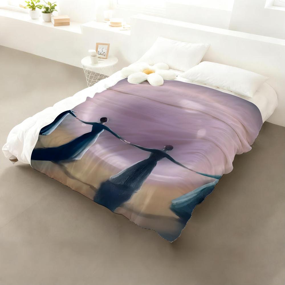 Art Pearls Scattered In The World Throw Flannel Throw Blanket: Soft Kid-Friendly Warm Anti-Static All Season Washable Couch