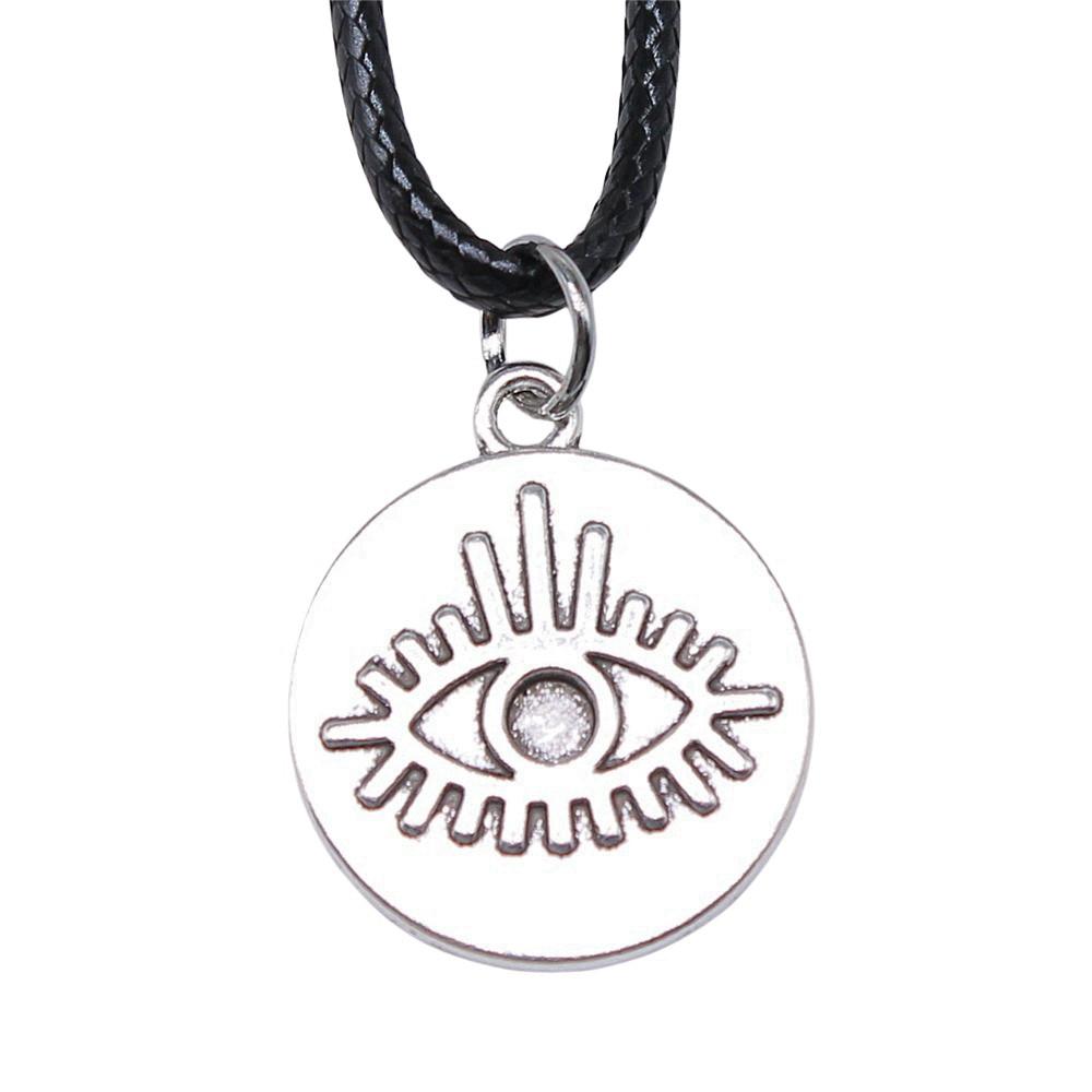 Колье 45 см Кожаная цепочка Большой Глаз Гора Минималистичные ювелирные компоненты QN029