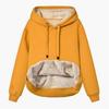 Womens Warm Winter Coat Thick Wool Hooded Jacket with Fur Lining Sweatshirt Top