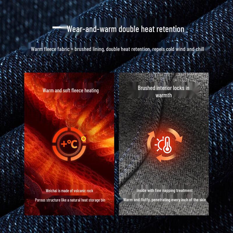 JOEONE Мужские зимние термоджинсы из денима Air PRO