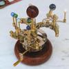 Luxury Orrery, Golden and Silver Finish Art Piece for Book Shelves Brass and Steel Orrery A Functional Model of the Solar System
