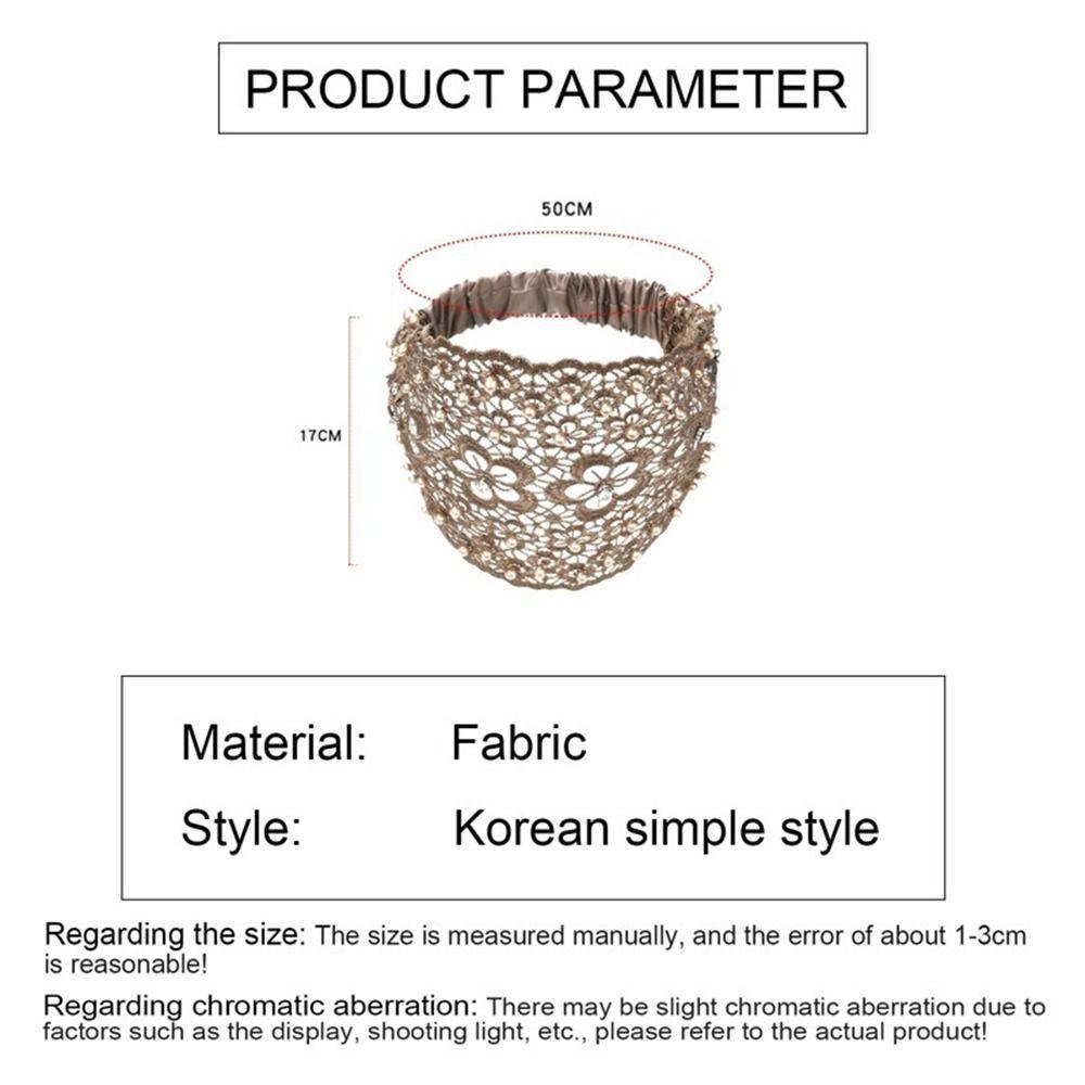 Cover Flower For Women Makeup For Girls Diamond Wide Side Hair Accessories Women Hairband Lace Hair Hoop Korean Style Headband
