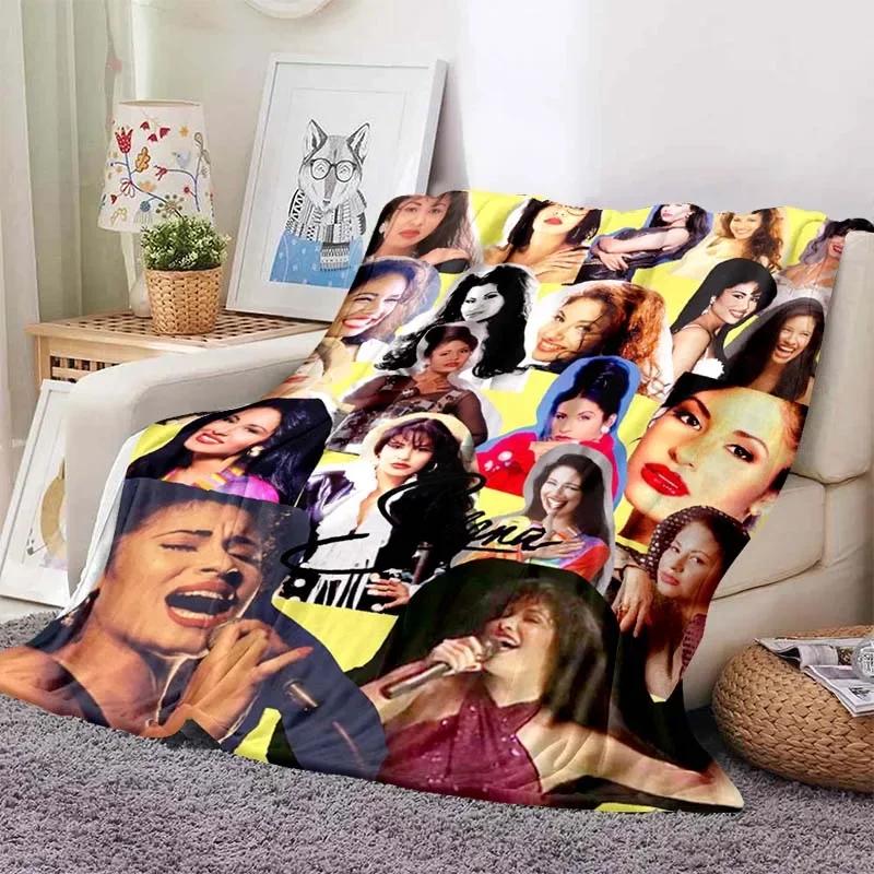 Selena Quintanilla Сакура красивые одеяла флисовый текстильный декор многофункциональные мягкие пледы для дивана уличное одеяло