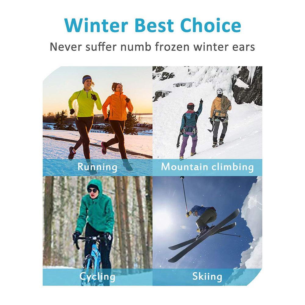Sports Hair Sweat Women Girls Running Headband Winter Sweatband Ear Warmer Ear Muffs Headband