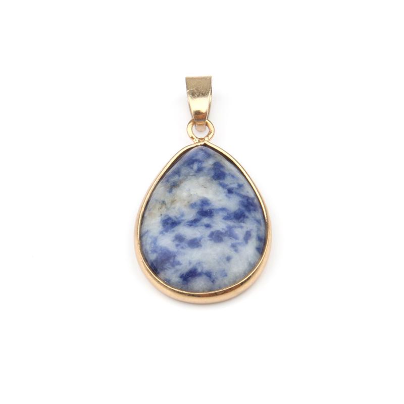 Натуральные камни разных видов в виде капли для изготовления ожерелья,браслета