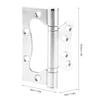 2Pcs Stainless Steel Home Wood Door Silent Hinge Hardware Accessories No Need of Slotting