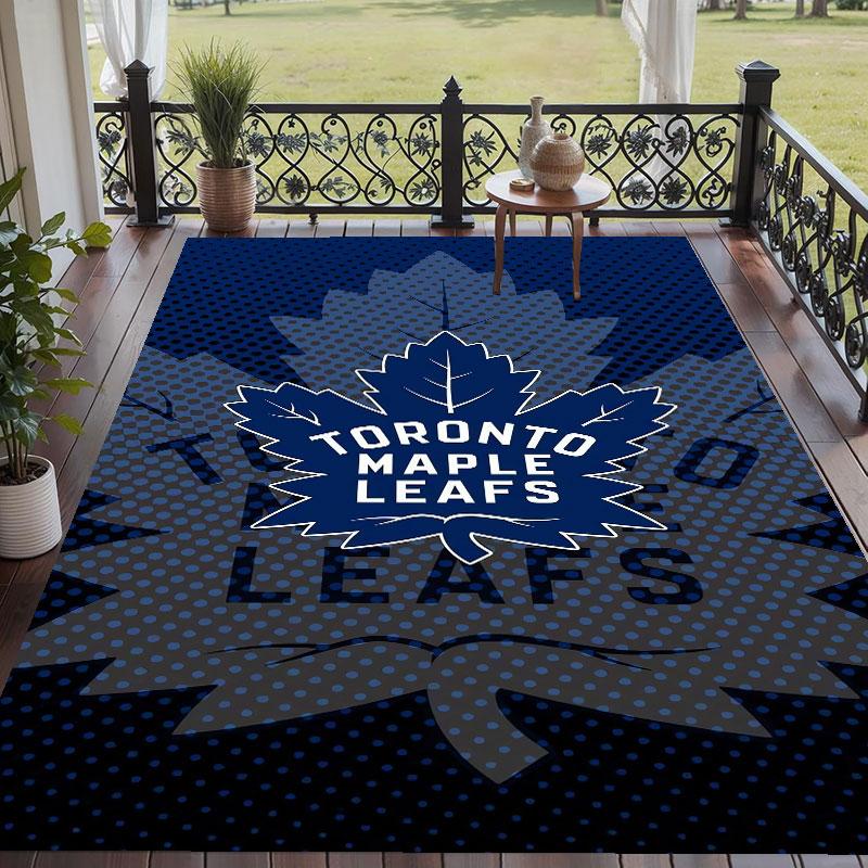 Soft Floor Carpet Toronto Maple Leafs Pattern Area Rug Decorative Mat For Home Room Decoration