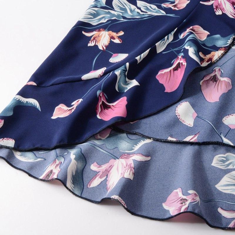 Женское весенне-летнее новое сексуальное шифоновое пляжное платье с v-образным вырезом и короткими рукавами, на шнуровке, S-XL