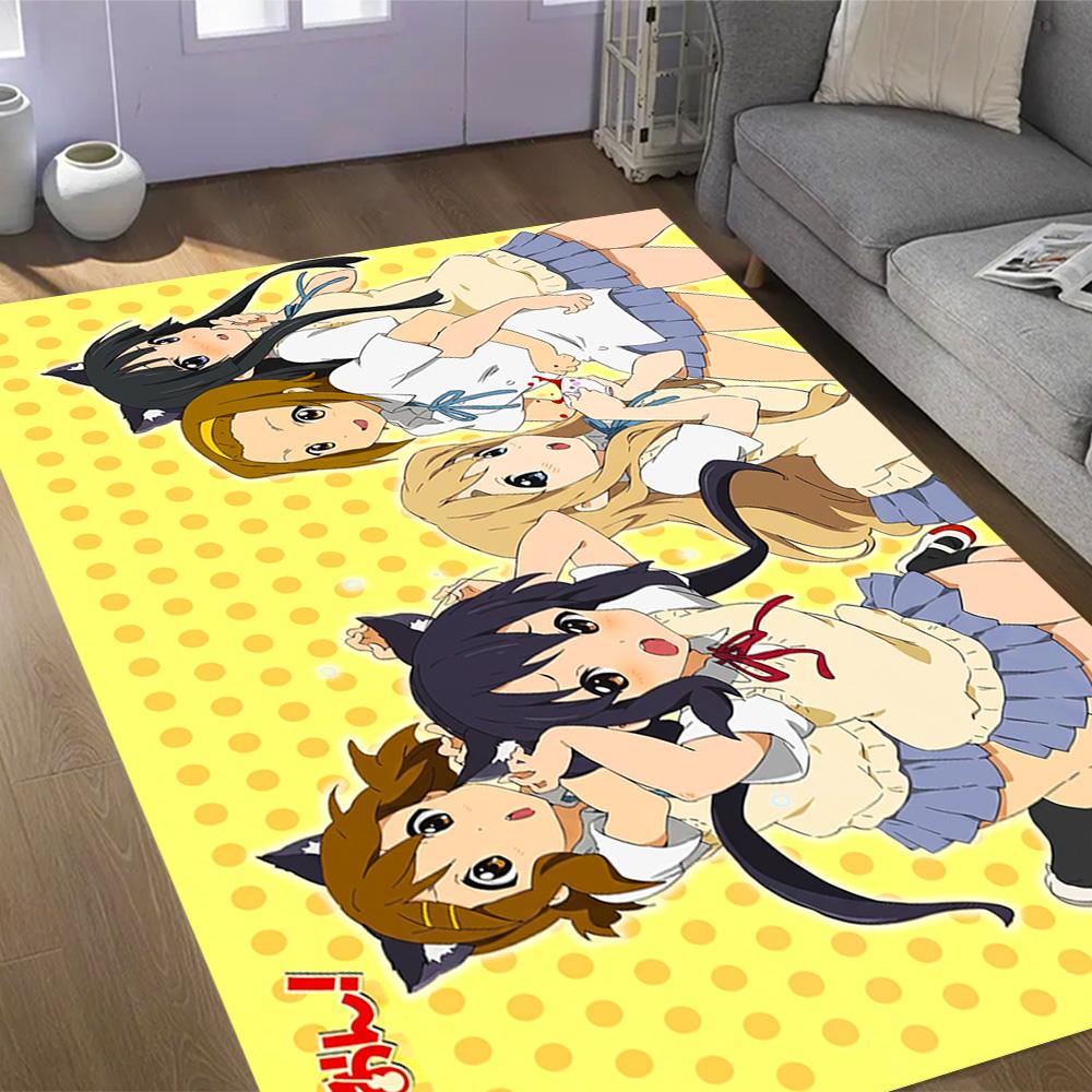 Anime Characters Pose Carpet Suitable for Entryway Study room Outdoor Dining Room Antislip Carpet Anime Office Decor Best for Christmas