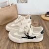 6608 латексная стелька/ретро стиль Гонконга круглый носок немецкие тренировочные туфли женские туфли 2025 новые кеды маленькие белые туфли универсальные модели