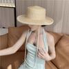 Ins Summer Designer Style Full Pearl Chain Grace Handmade Straw Lady Fedoras Cap Women Panama Jazz Hat