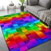 Кристально-бархатный ковер 3D Блок Ковер с эффектом памяти Противоскользящий коврик для пола для декора гостиной, спальни, кухни