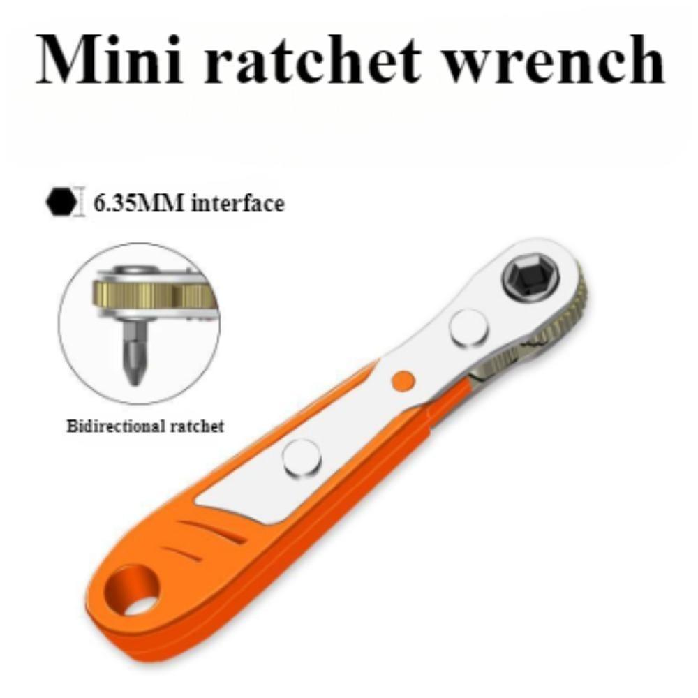 Metal Ratchet Screwdriver 36-Tooth Portable Ratchet Wrench User Friendly Hand Tools High-Strength Ratchet Screwdriver For