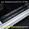 Автомобильные наклейки на пороги с логотипом из углеродного волокна для Alfa Romeo Giulia Stelvio Giulietta 159 147 156 166 Автоаксессуары