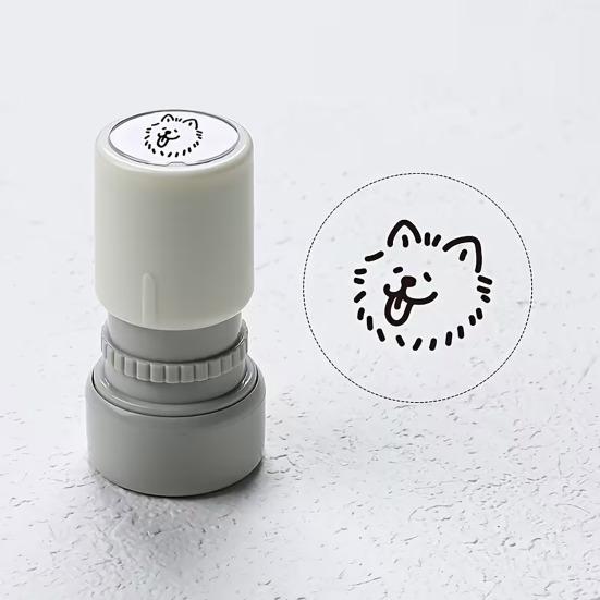 Мультяшная собака Самозаполняющийся штамп Портативный DIY для открыток Конвертов Скрапбукинга Предварительно пропитанный Декоративный щенок Штампик День рождения