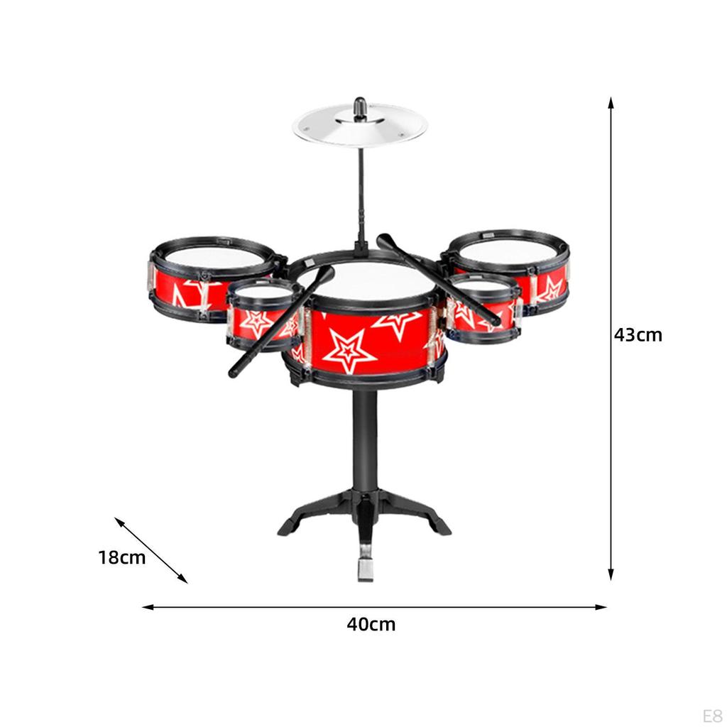 Интерактивная барабанная установка для детей, набор музыкальных инструментов